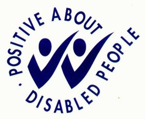 Positive about disabled people logo Positive about disabled people logo